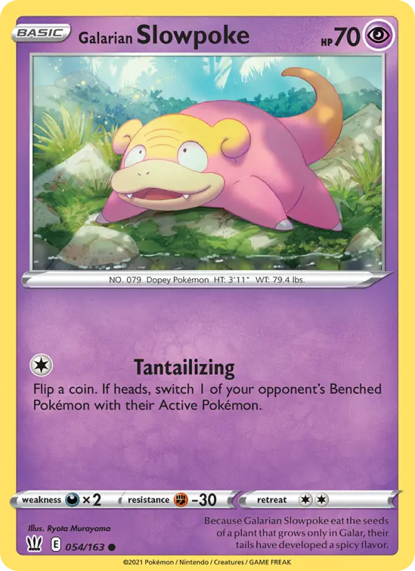 Galarian Slowpoke, Pokémon card