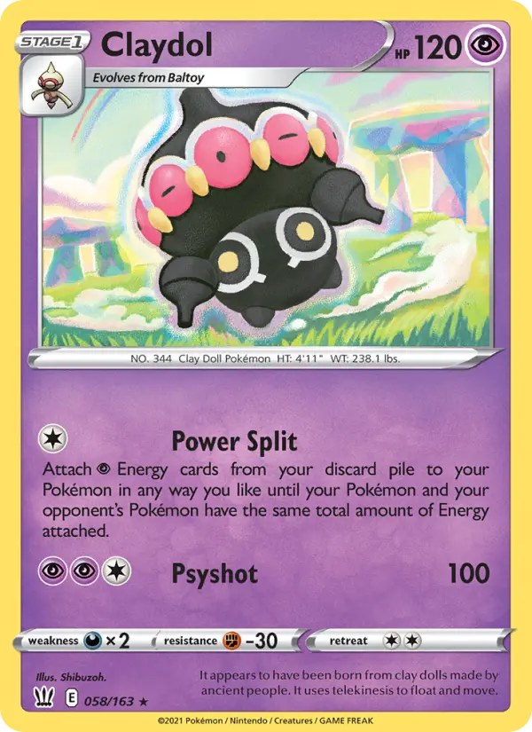 Claydol, Pokémon card