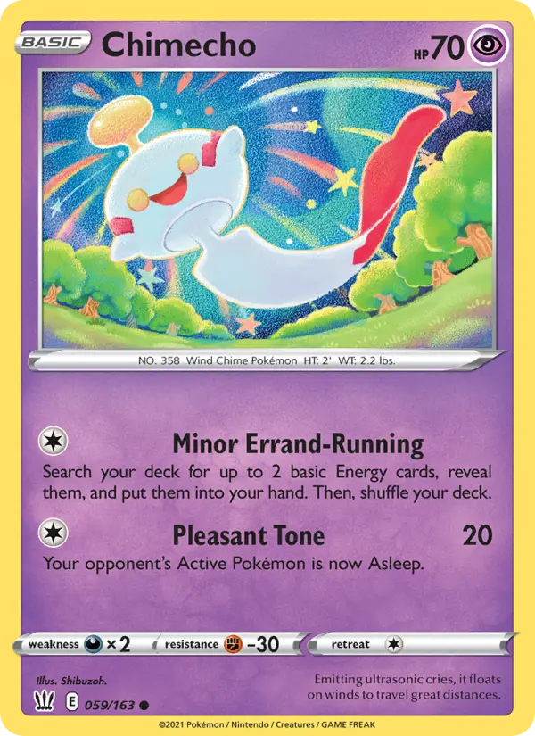 Chimecho, Pokémon card