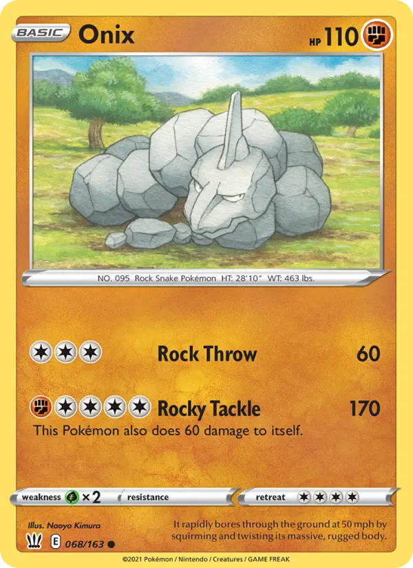 Onix, Pokémon card