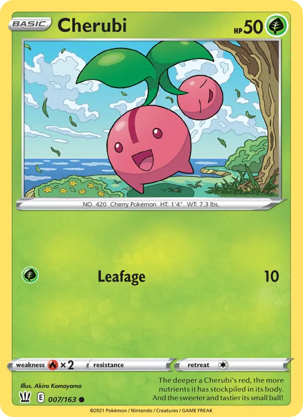 Cherubi, Pokémon card