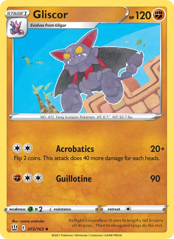 Gliscor, Pokémon card