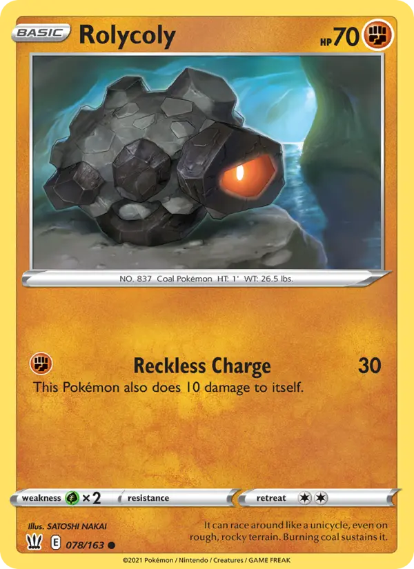 Rolycoly, Pokémon card