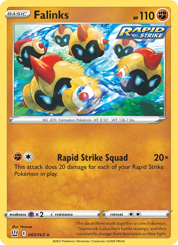 Falinks, Pokémon card