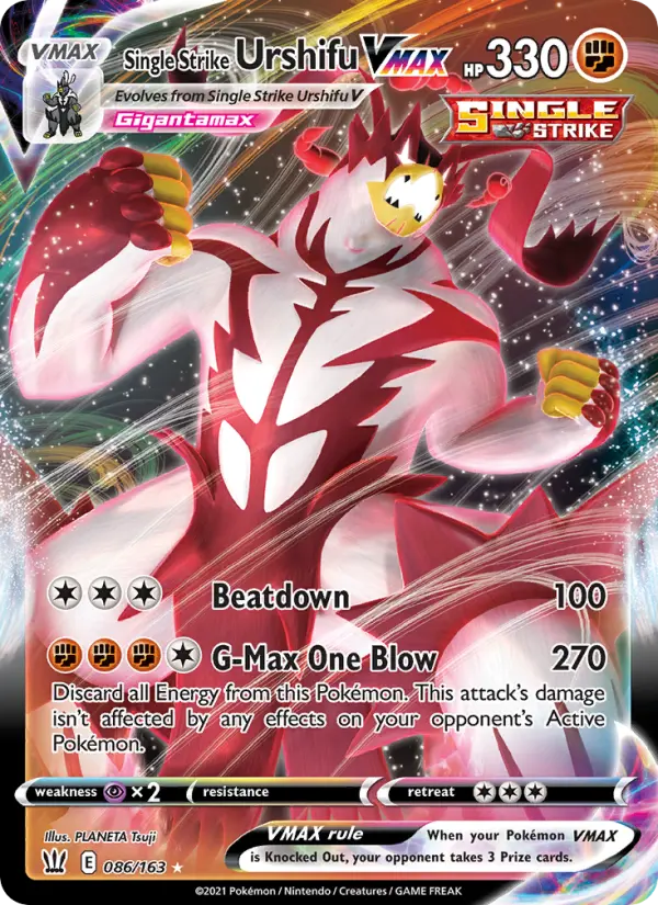 Single Strike Urshifu VMAX, Pokémon card