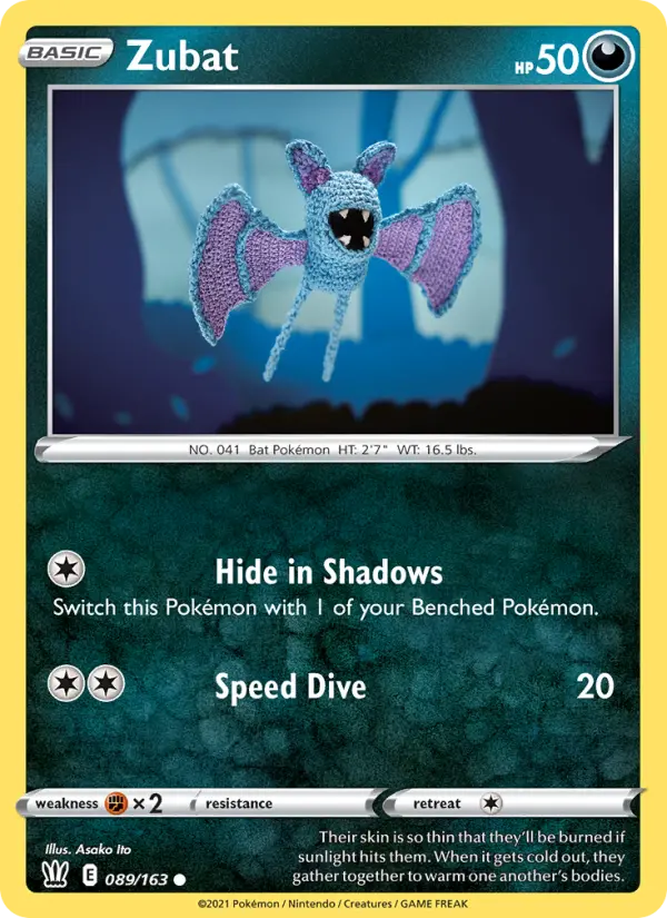 Zubat, Pokémon card