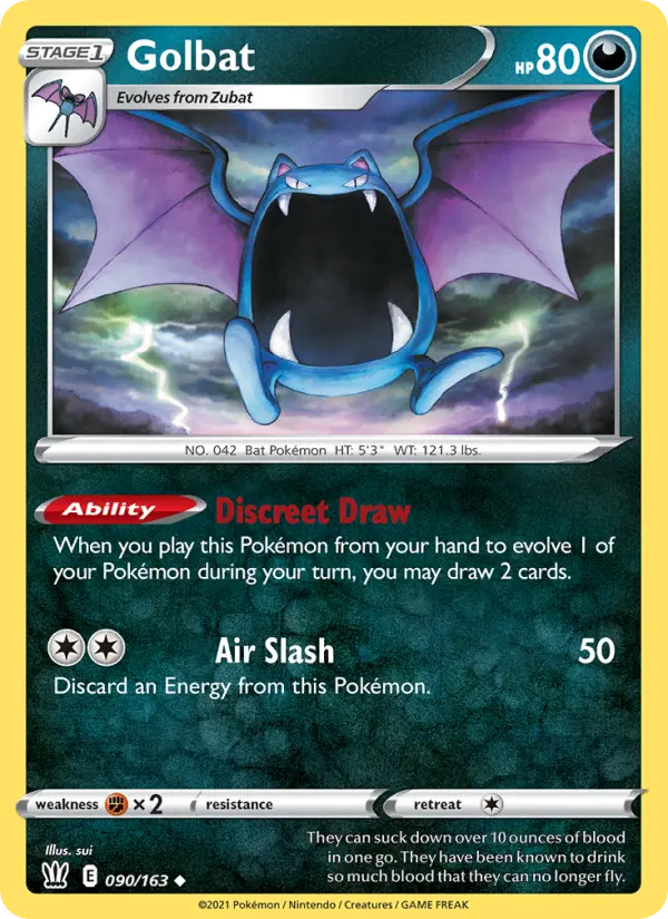 Golbat, Pokémon card