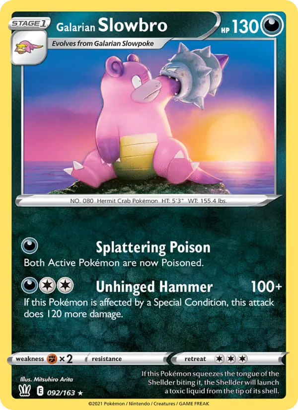 Galarian Slowbro, Pokémon card