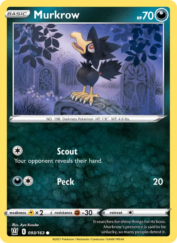 Murkrow, Pokémon card