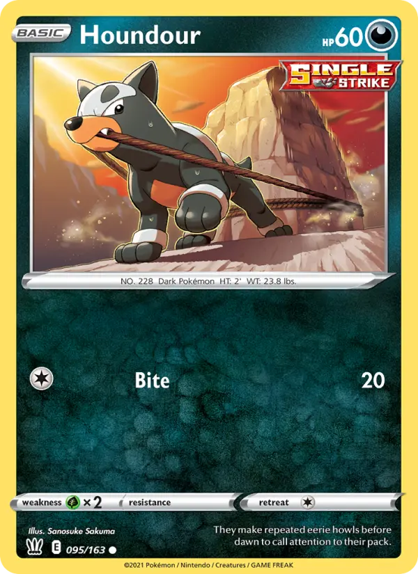 Houndour, Pokémon card