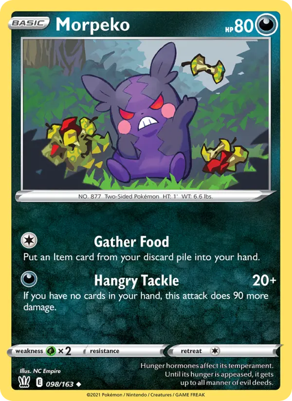 Morpeko, Pokémon card