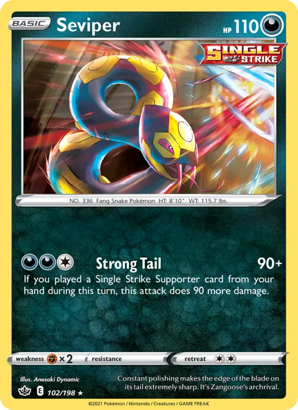 Seviper, Pokémon card