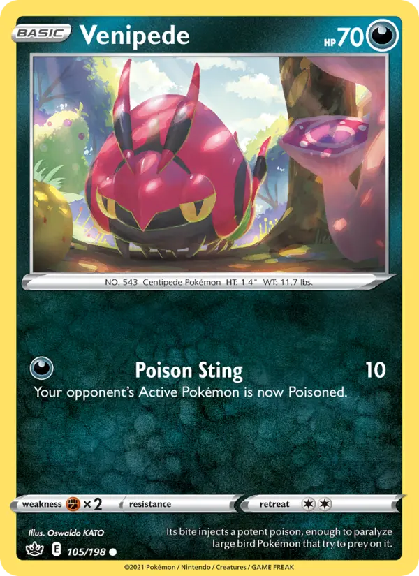 Venipede, Pokémon card