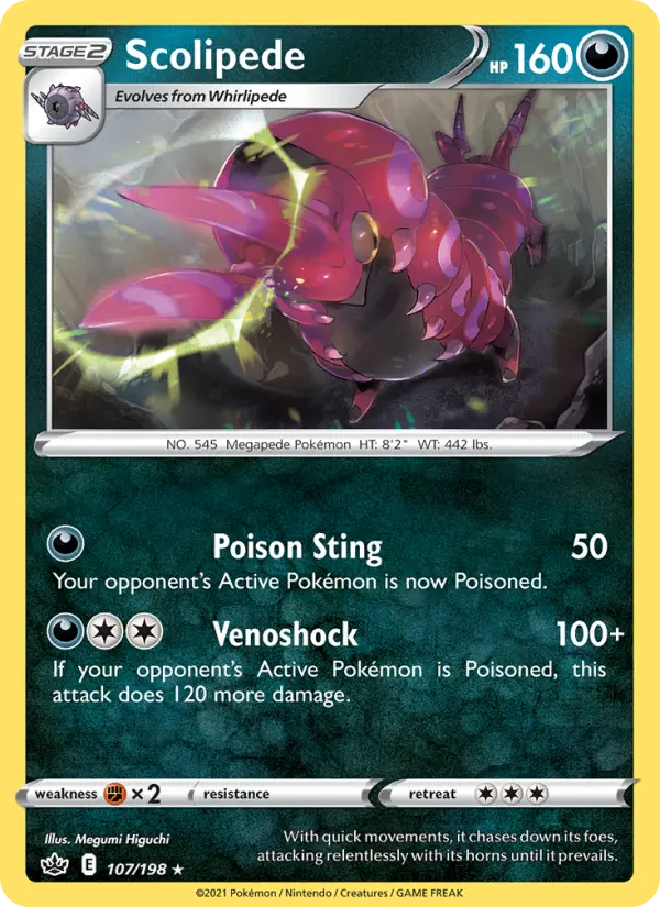 Scolipede, Pokémon card