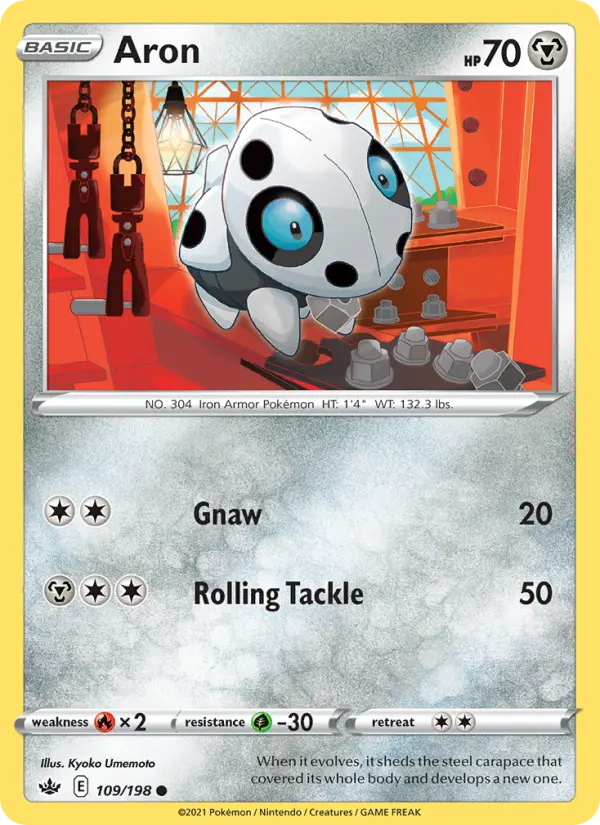 Aron, Pokémon card