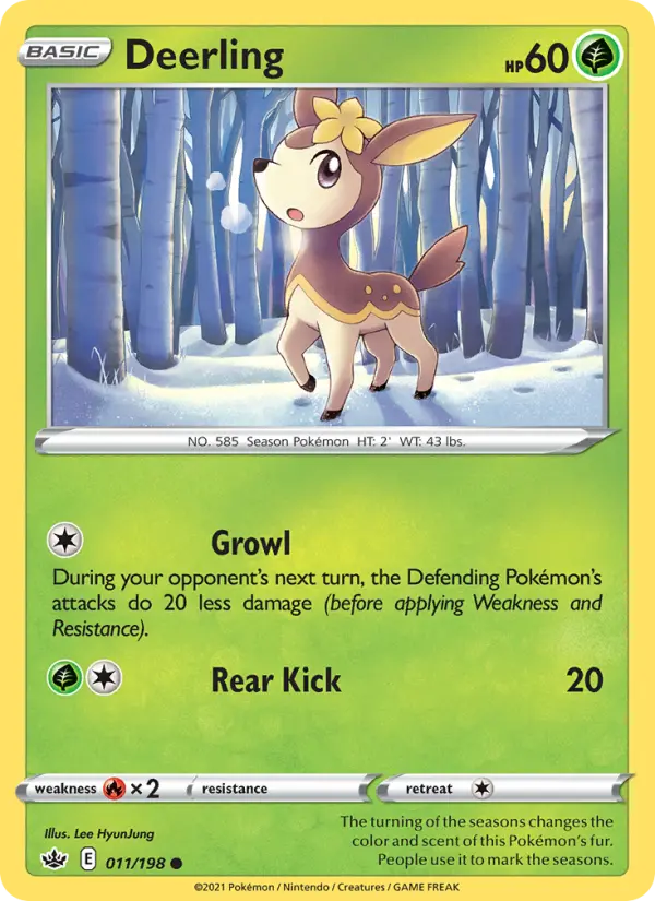 Deerling, Pokémon card