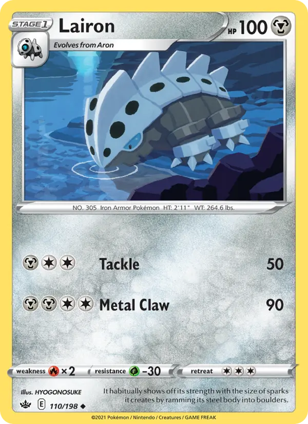 Lairon, Pokémon card