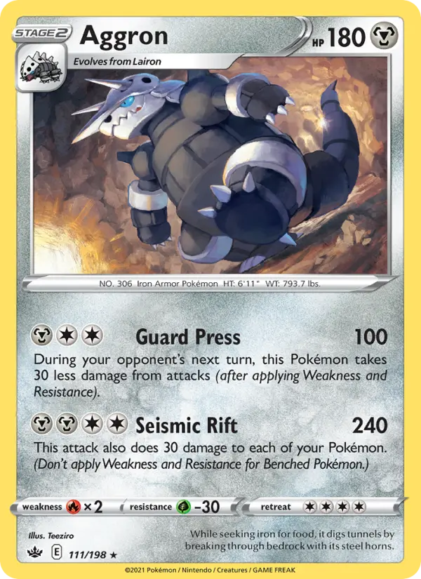 Aggron, Pokémon card