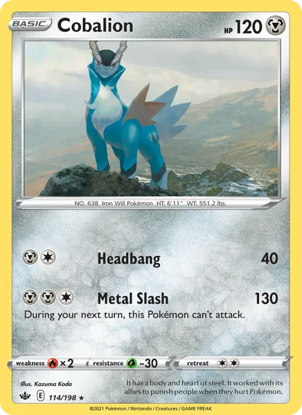 Cobalion, Pokémon card