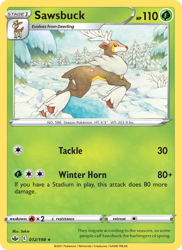 Sawsbuck, Pokémon card