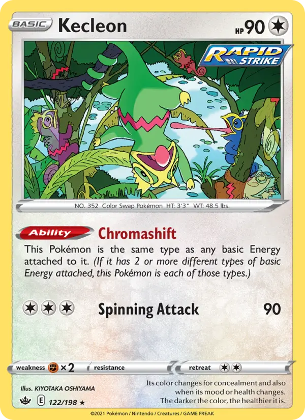 Kecleon, Pokémon card