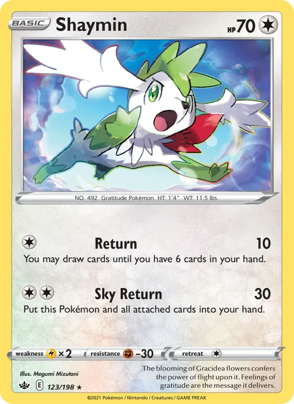 Shaymin, Pokémon card