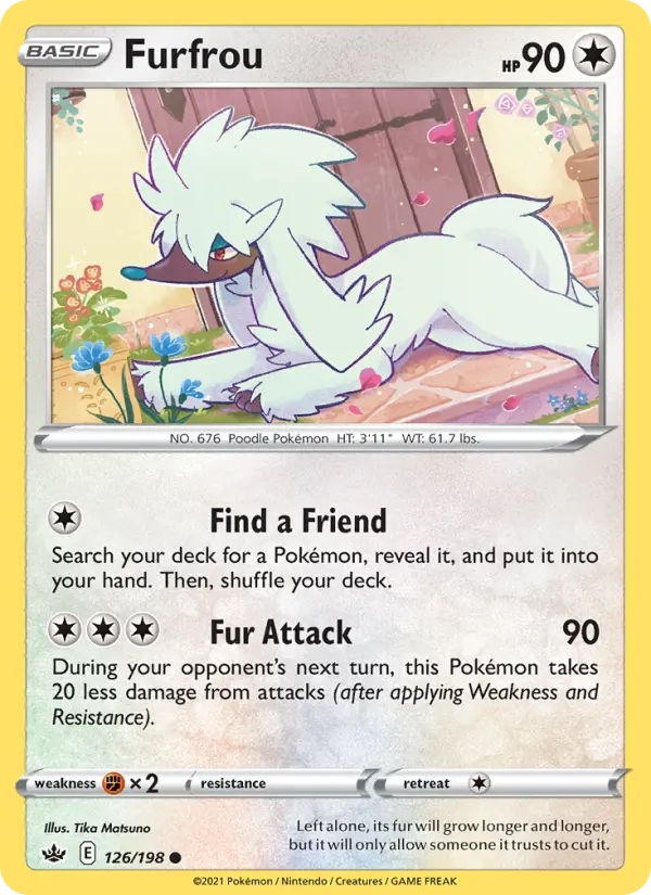 Furfrou, Pokémon card