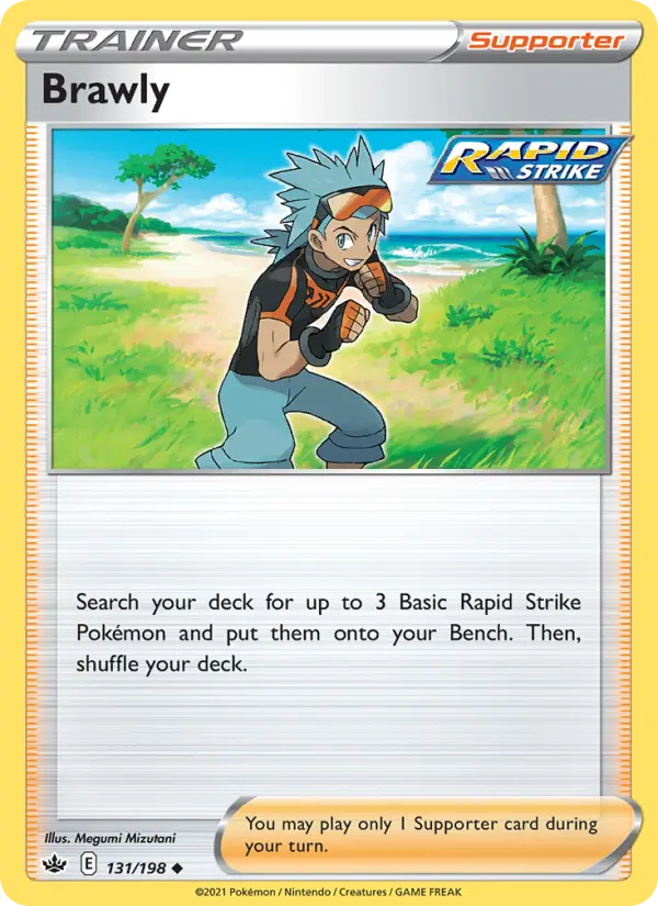Brawly, Pokémon card