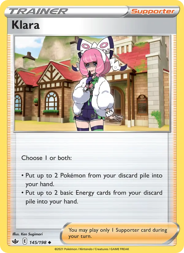 Klara, Pokémon card