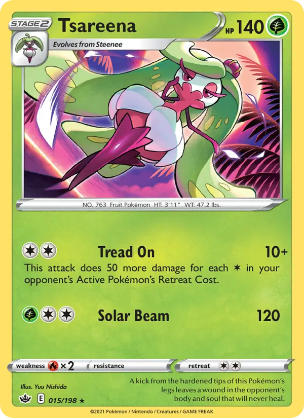 Tsareena, Pokémon card
