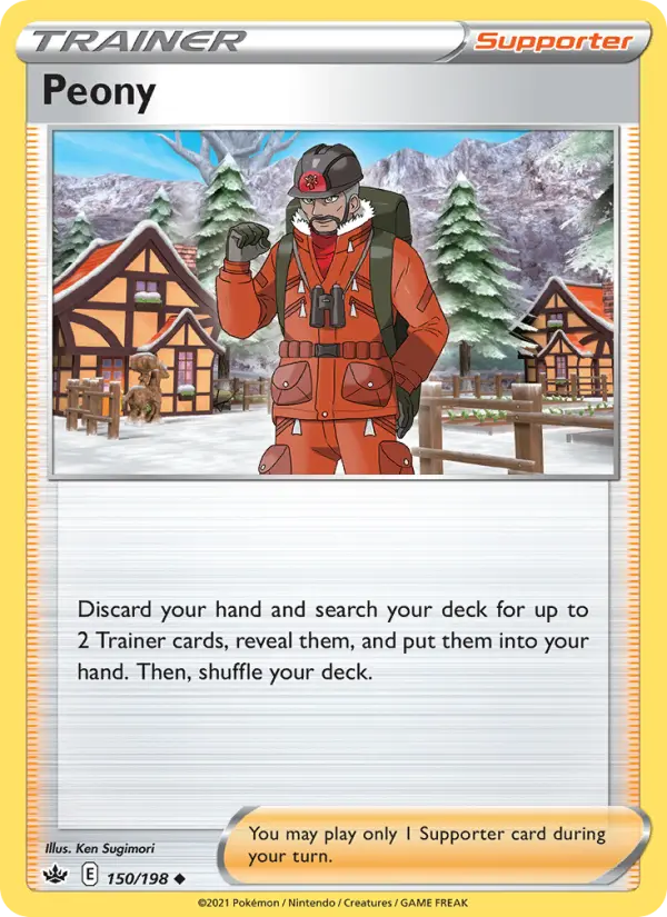 Peony, Pokémon card