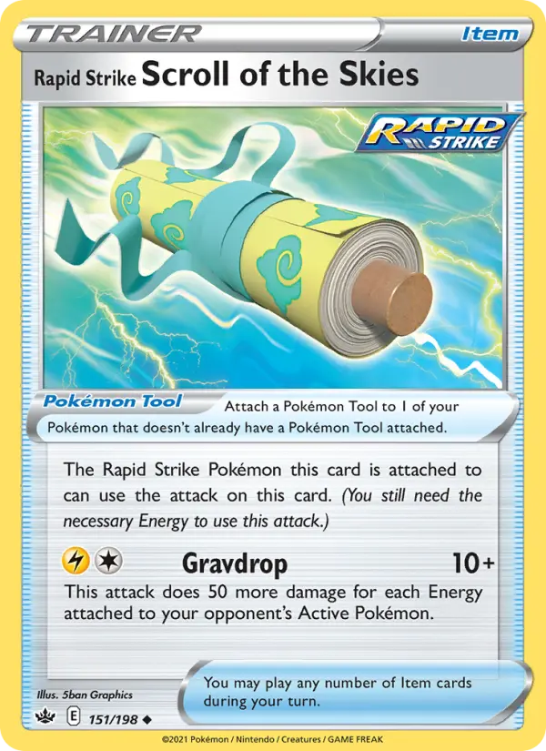 Rapid Strike Scroll of the Skies, Pokémon card