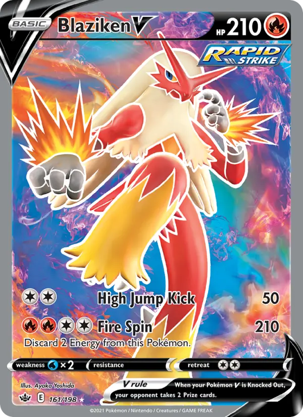 Blaziken V, Pokémon card