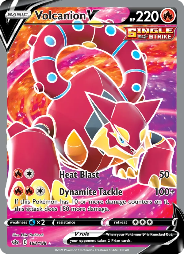 Volcanion V, Pokémon card