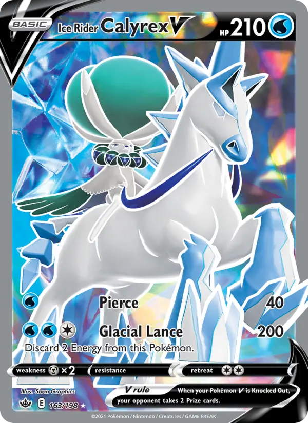 Ice Rider Calyrex V, Pokémon card