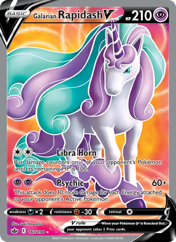 Galarian Rapidash V, Pokémon card