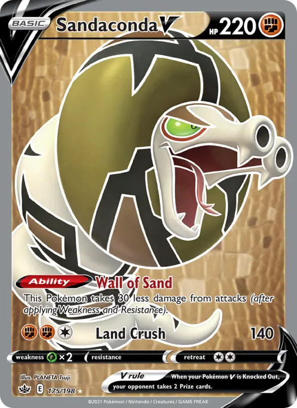 Sandaconda V, Pokémon card