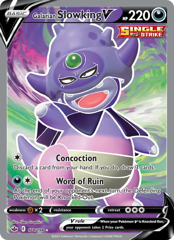 Galarian Slowking V, Pokémon card