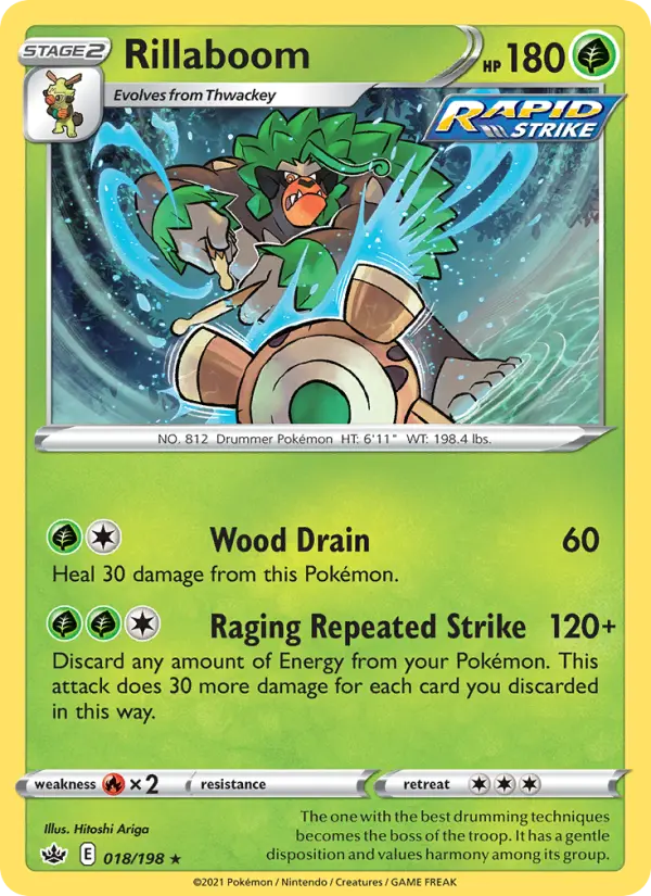 Rillaboom, Pokémon card