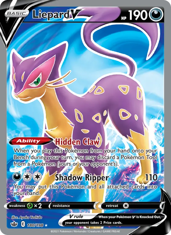 Liepard V, Pokémon card