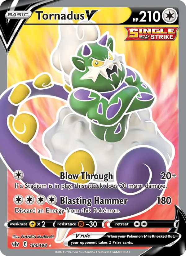 Tornadus V, Pokémon card