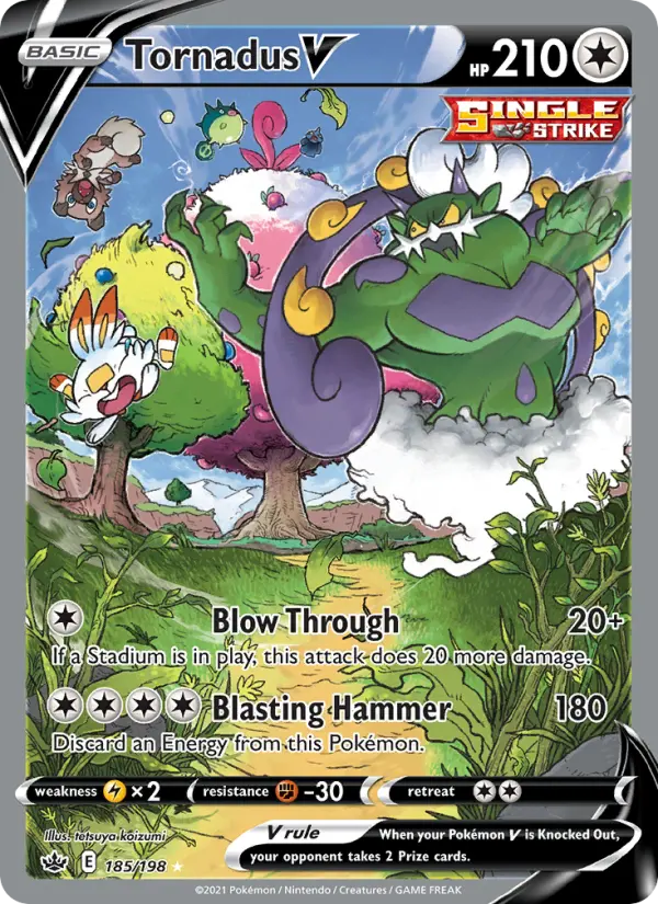 Tornadus V, Pokémon card