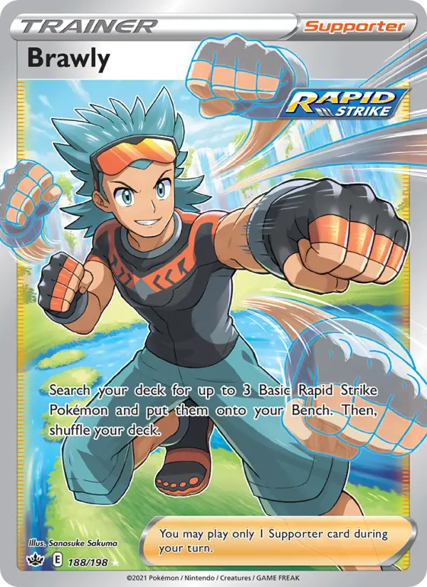 Brawly, Pokémon card
