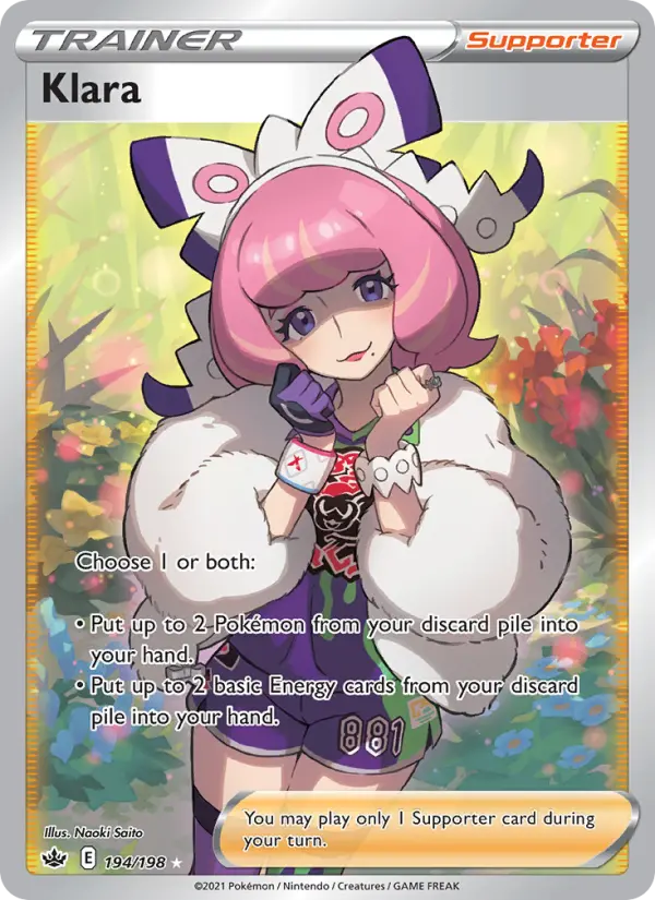 Klara, Pokémon card