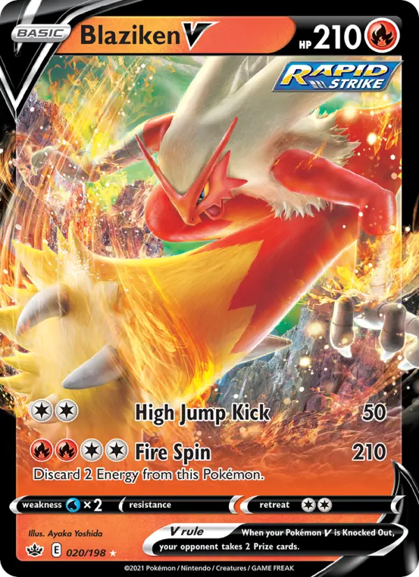 Blaziken V, Pokémon card
