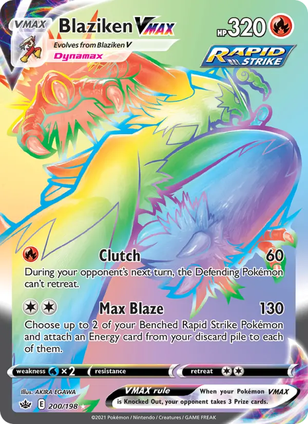 Blaziken VMAX, Pokémon card