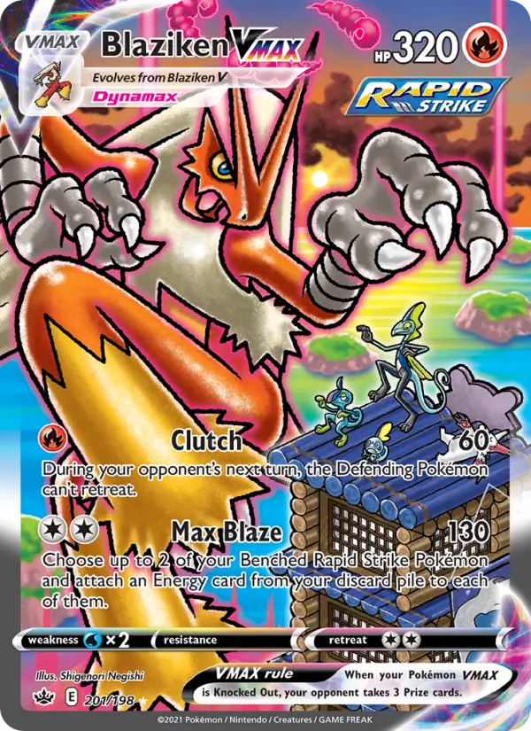 Blaziken VMAX, Pokémon card