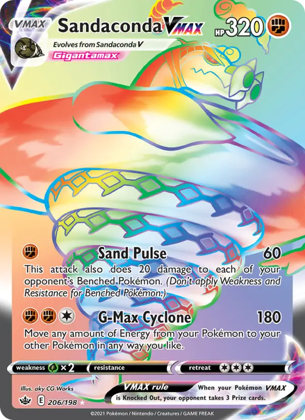 Sandaconda VMAX, Pokémon card