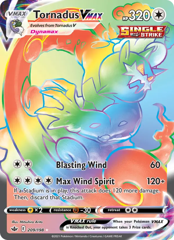 Tornadus VMAX, Pokémon card