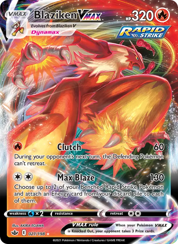 Blaziken VMAX, Pokémon card